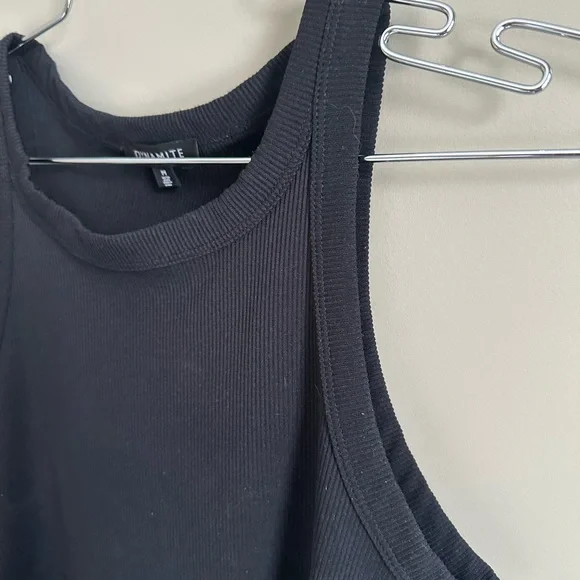 Dynamite Charcoal Ribbed Top - Picture 3 of 4